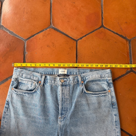 Citizens of Humanity Jeans Women 34 (42x28.5) Straight High Rise Blue Denim Neve - Picture 10 of 12
